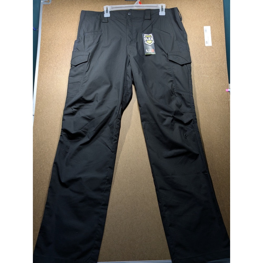 5.11 Tactical Womens Icon Pant 18 Long Black Flex-Tac Cargo Ripstop 64447ABR NWT